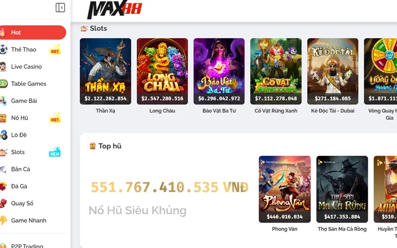 Tổng quan về nhà cái Max88