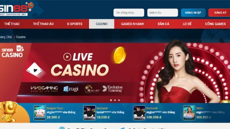 Sin88 - Cá Cược Trực Tuyến Online Ăn Tiền Cực Đã
