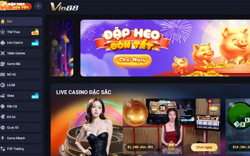 Vin88 - Nhà cái được yêu thích nhất Việt Nam
