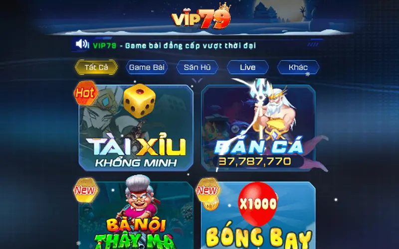 Đôi nét về cổng game đổi thưởng Vip79